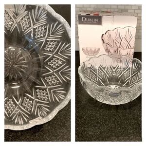 Godinger 8.5" Serving Bowl, Salad Bowl, Dublin Collection, Giftable Packaging